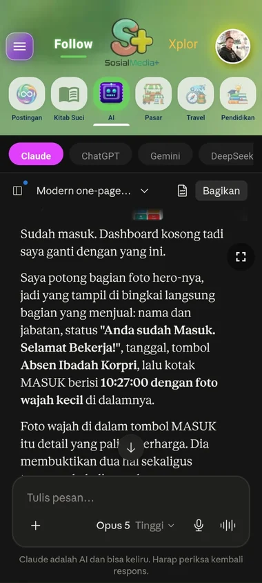 Kanal AI — SosialMedia+