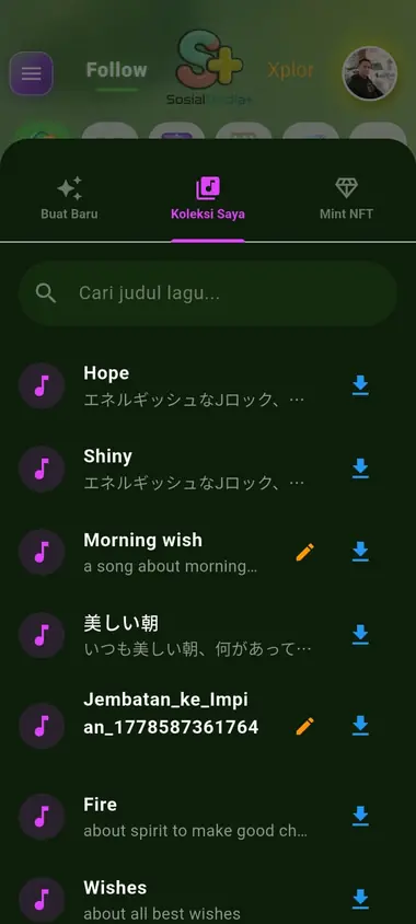 Koleksi Saya — SosialMedia+